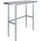 Amgood 18 in. x 36 in. Open Base Stainless Steel Metal Table WT-1836-RCB-Z - alternate 1